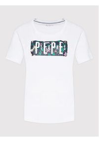 Pepe Jeans T-Shirt Patsy PL505218 Biały Regular Fit. Kolor: biały. Materiał: bawełna #5