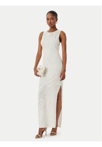 Guess Sukienka dzianinowa W6GK81 Z0680 Kremowy Slim Fit. Kolor: kremowy. Materiał: wiskoza #4