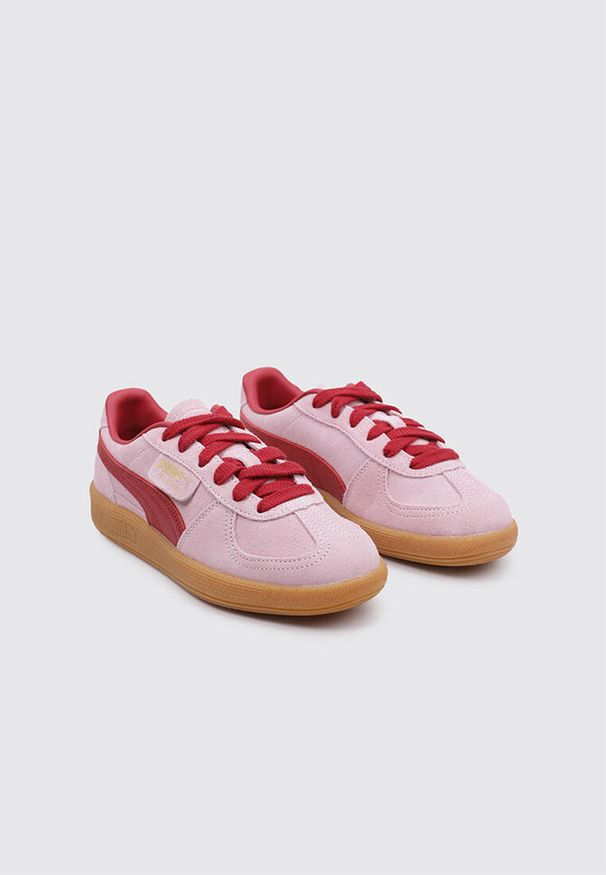 Tenisówki Puma Model Palermo Kolor Rose. Kolor: fioletowy, różowy, wielokolorowy, czerwony. Materiał: tkanina