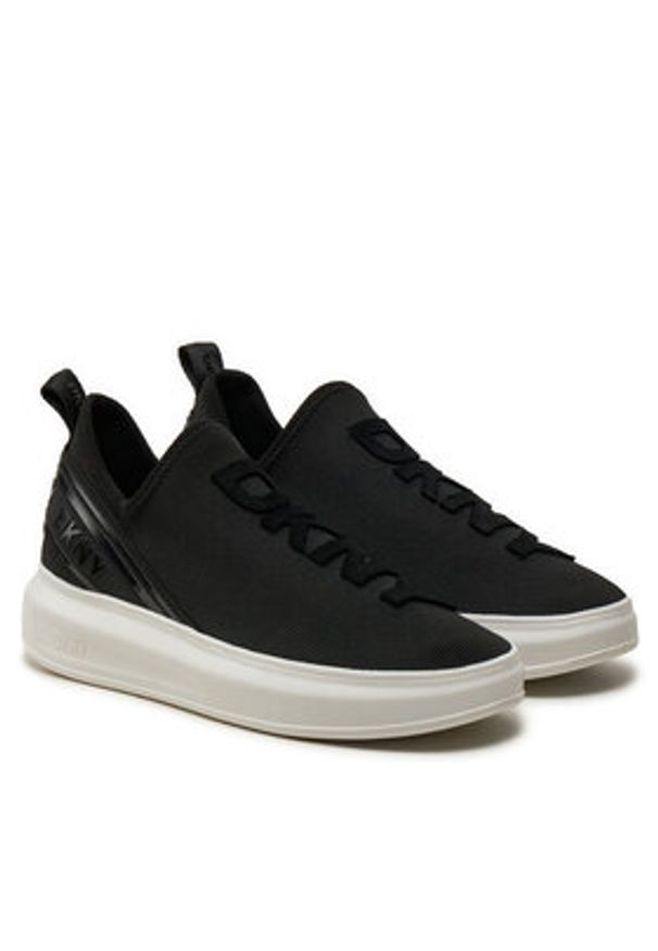 DKNY Sneakersy Jonas K4403462 Czarny. Kolor: czarny. Materiał: materiał