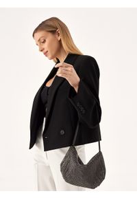 Kazar - Wieczorowa torebka do ręki i na ramię. Kolor: czarny. Styl: wizytowy. Rodzaj torebki: do ręki #8