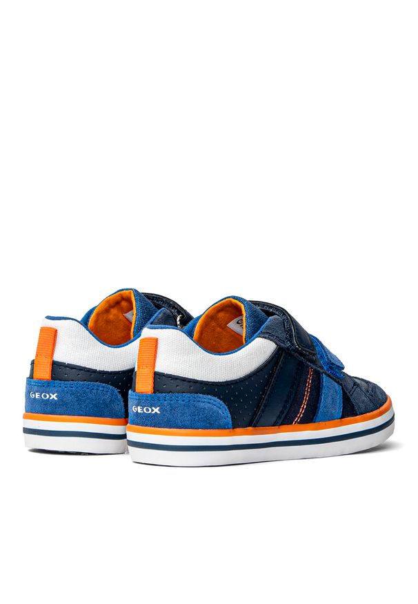 Geox - Sneakersy dziecięce granatowe GEOX B Kilwi Boy. Kolor: niebieski. Materiał: materiał. Sport: bieganie