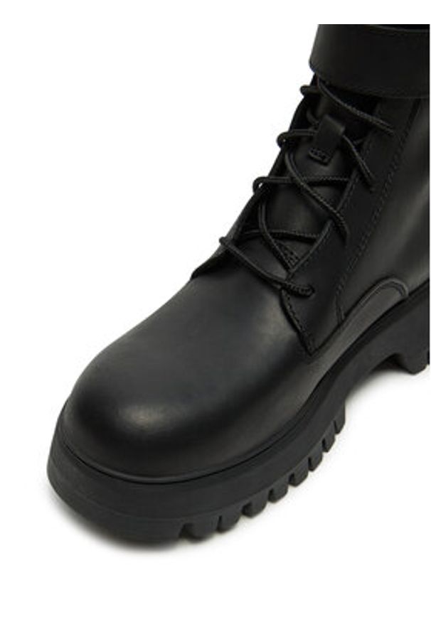Timberland Trzewiki Mid Lace Boot TB0A6FBWW021 Czarny. Kolor: czarny. Materiał: skóra