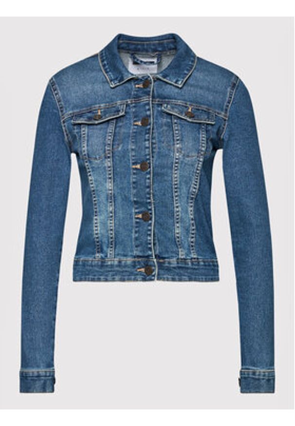 Noisy may - Noisy May Kurtka jeansowa Debra 27001163 Niebieski Slim Fit. Kolor: niebieski. Materiał: bawełna