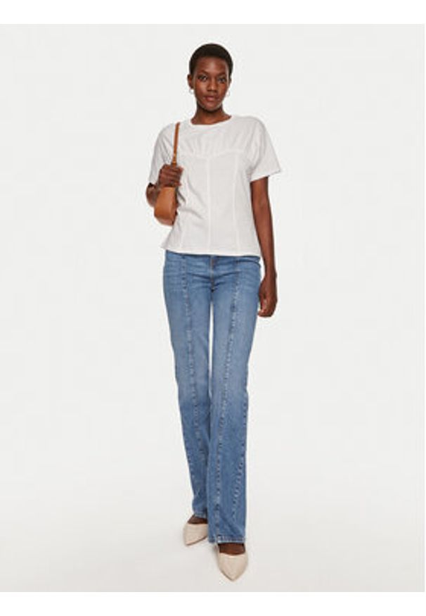 TwinSet - TWINSET T-Shirt 242TP2440 Biały Regular Fit. Kolor: biały. Materiał: bawełna