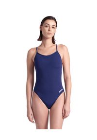 Strój Kąpielowy Arena Swimsuit Lace Back Solid. Kolor: biały, wielokolorowy, niebieski. Materiał: materiał
