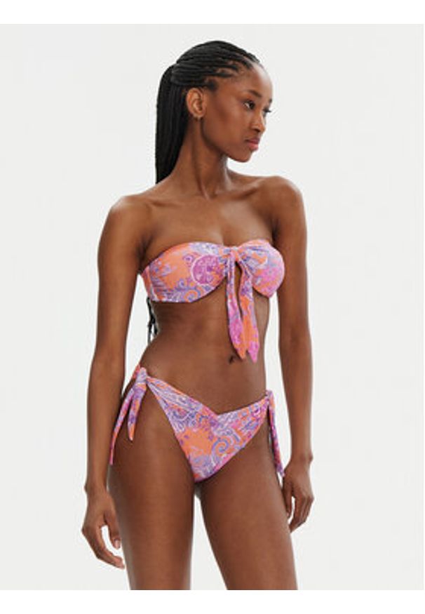 Guess Dół od bikini E5GO13 KCR52 Kolorowy. Materiał: syntetyk. Wzór: kolorowy