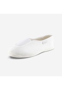 DOMYOS - Buty do gimnastyki dla dzieci Domyos 300. Kolor: biały. Materiał: bawełna. Styl: sportowy