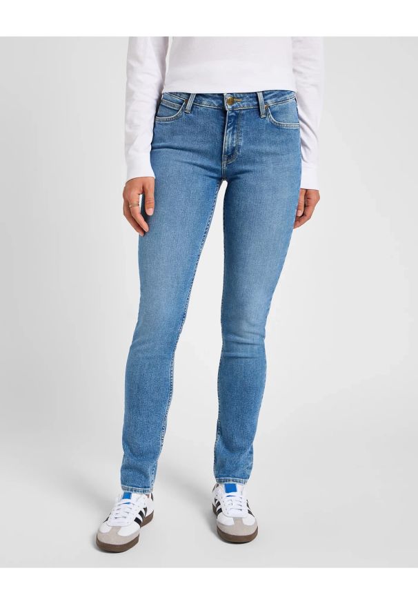 Lee - LEE DAMSKIE SPODNIE JEANSOWE ELLY HOLDING BACK 112355239 L305016270