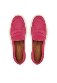 TOMMY HILFIGER - Tommy Hilfiger Loafersy FW0FW08679 Różowy. Kolor: różowy. Materiał: skóra, nubuk #6