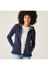 Regatta - Bayletta damska bluza z kapturem. Typ kołnierza: kaptur. Kolor: niebieski. Styl: wakacyjny, sportowy. Sport: turystyka piesza #1