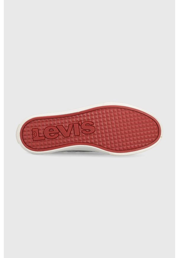 Levi's® - Levi's tenisówki dziecięce kolor czarny. Okazja: na spotkanie biznesowe. Nosek buta: okrągły. Kolor: czarny. Materiał: włókno. Obcas: na platformie. Styl: biznesowy