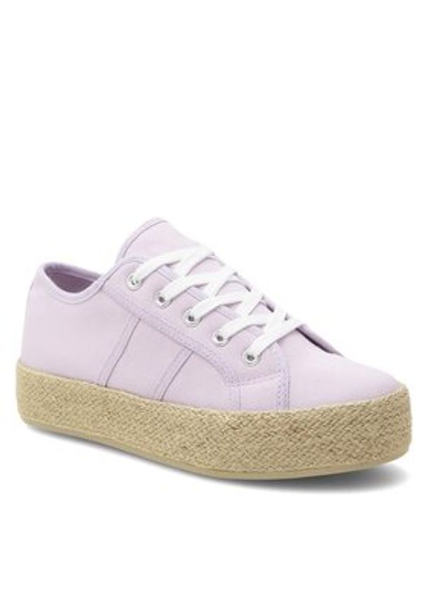DeeZee Espadryle WSS21067-01 Fioletowy. Kolor: fioletowy. Materiał: materiał