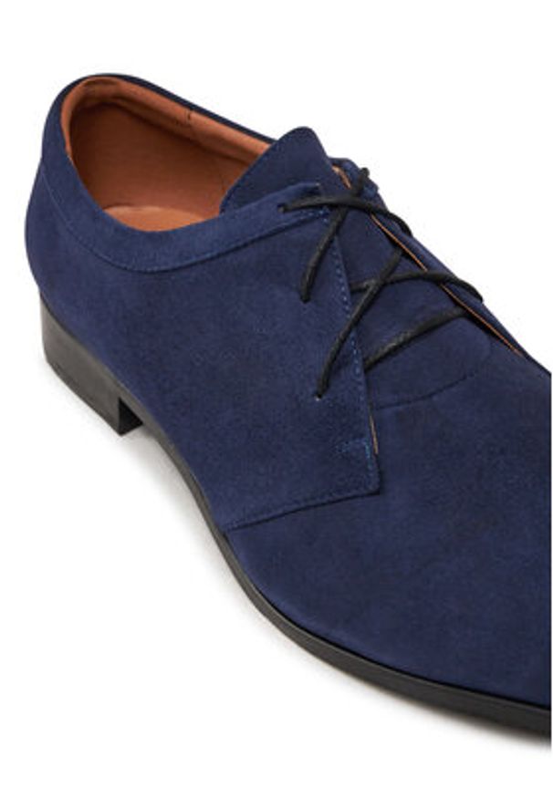 Baldowski Półbuty M00201-0696-008 Granatowy. Kolor: niebieski. Materiał: zamsz, skóra