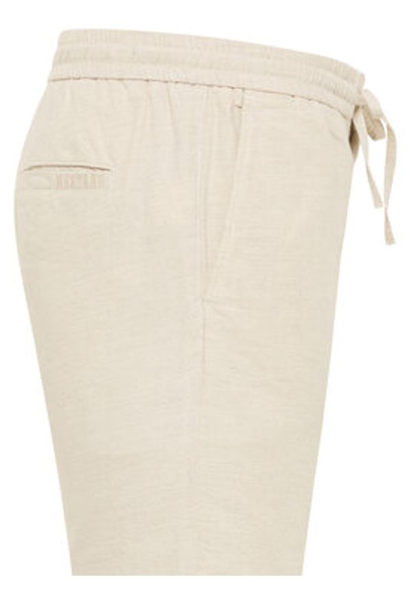 Mustang Szorty materiałowe Linen 1016459 Écru Loose Fit. Materiał: bawełna