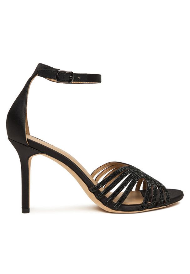 Lauren Ralph Lauren - LAUREN RALPH LAUREN Sandały Allie 802P02072002 Czarny. Kolor: czarny. Materiał: materiał