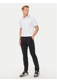 BOSS - Boss Polo Passertip 50507699 Biały Slim Fit. Typ kołnierza: polo. Kolor: biały. Materiał: bawełna