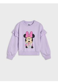 Sinsay - Bluza Myszka Minnie - fioletowy. Kolor: fioletowy. Materiał: bawełna. Wzór: motyw z bajki