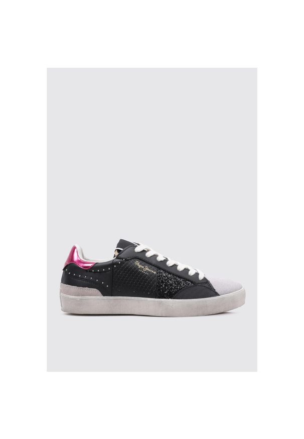 Sneakersy damskie Pepe Jeans Lane City. Kolor: wielokolorowy, szary, czarny, różowy