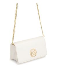 Kazar - Minimalistyczna skórzana torebka na łańcuszku. Kolor: biały. Materiał: skórzane. Styl: wizytowy, klasyczny, elegancki. Rodzaj torebki: na ramię #5