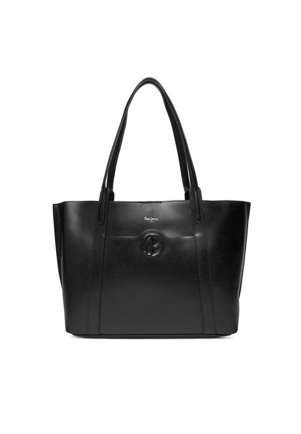 Pepe Jeans Torebka Audrey Limited PL031663 Czarny. Kolor: czarny. Materiał: skórzane
