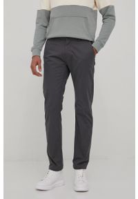 Tom Tailor spodnie męskie kolor szary proste. Okazja: na co dzień. Kolor: szary. Materiał: tkanina, bawełna. Styl: casual