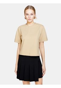 Sisley T-Shirt 3OQ6L104Q Beżowy Oversize. Kolor: beżowy. Materiał: bawełna #1