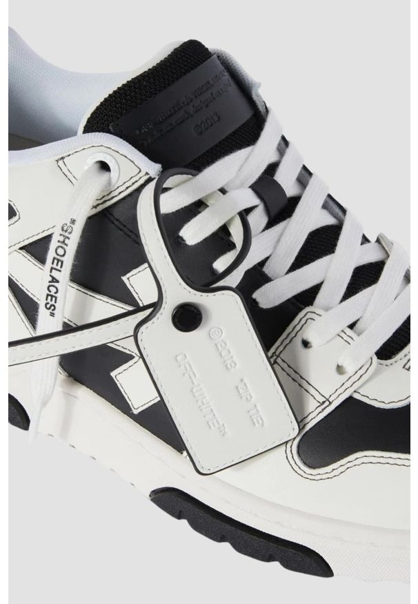 OFF-WHITE Biało-czarne sneakersy Out Of Office Sneaker, Rozmiar 43. Kolor: biały