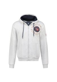 Bluza męska Geographical Norway GAKADO Blended Grey.. Kolor: szary. Materiał: polar. Sezon: wiosna. Sport: turystyka piesza #1