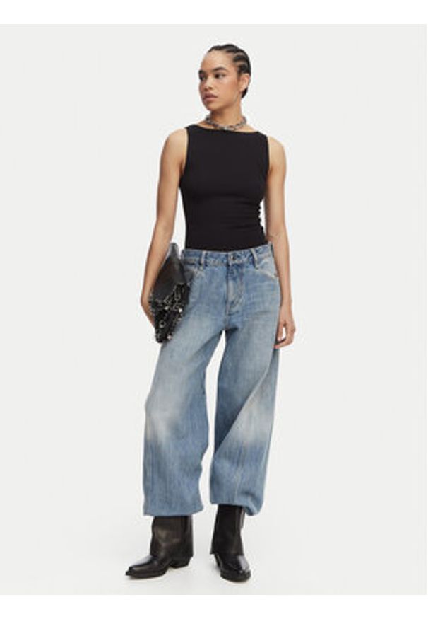 G-Star RAW - G-Star Raw Jeansy Helyx 3D Cinch D28488-D776 Niebieski Wide Leg. Kolor: niebieski