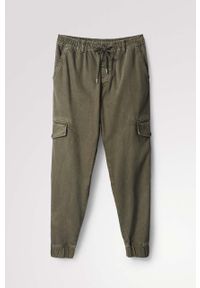 Desigual spodnie 22SMPW02 męskie kolor zielony joggery. Kolor: zielony. Materiał: tkanina #5