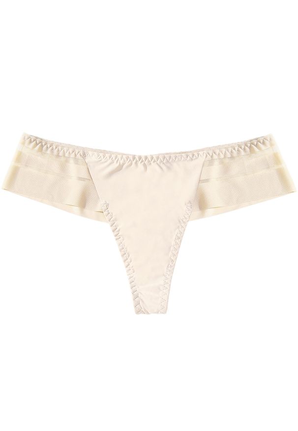 Intica - Sportowe majtki trójkątne z wysokiej jakości materiałów Earlene. Kolor: beżowy. Materiał: materiał