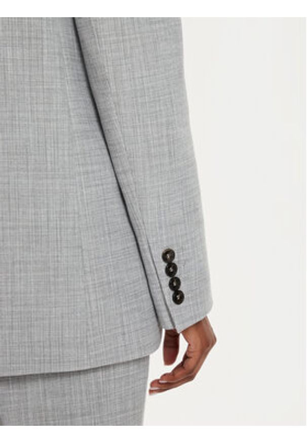 Marella Marynarka Ferrara 2423046031 Szary Regular Fit. Kolor: szary. Materiał: syntetyk, wiskoza