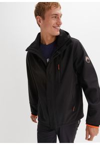 bonprix - Kurtka softshell. Kolor: czarny. Materiał: softshell