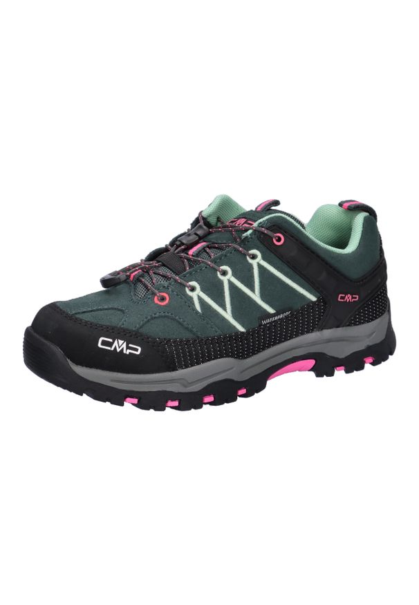 Buty dziecięce CMP Kids Rigel Low Trekking Shoes WP. Kolor: niebieski, czarny, różowy, wielokolorowy. Sport: turystyka piesza