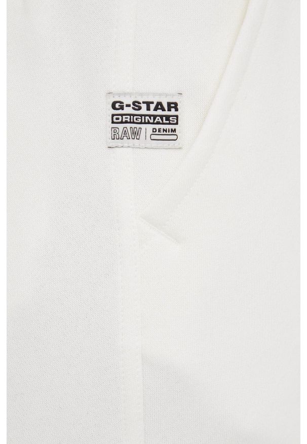 G-Star RAW - G-Star Raw spodnie damskie kolor różowy gładkie. Kolor: beżowy. Materiał: poliester. Wzór: gładki