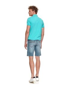 TOP SECRET - Jeansowe szorty męskie. Okazja: na co dzień. Kolor: niebieski. Materiał: jeans. Sezon: lato. Styl: casual, wakacyjny #2
