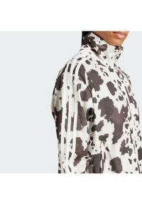 Adidas - adidas Bluza Satin KA2683 Brązowy Loose Fit. Kolor: brązowy. Materiał: syntetyk #5