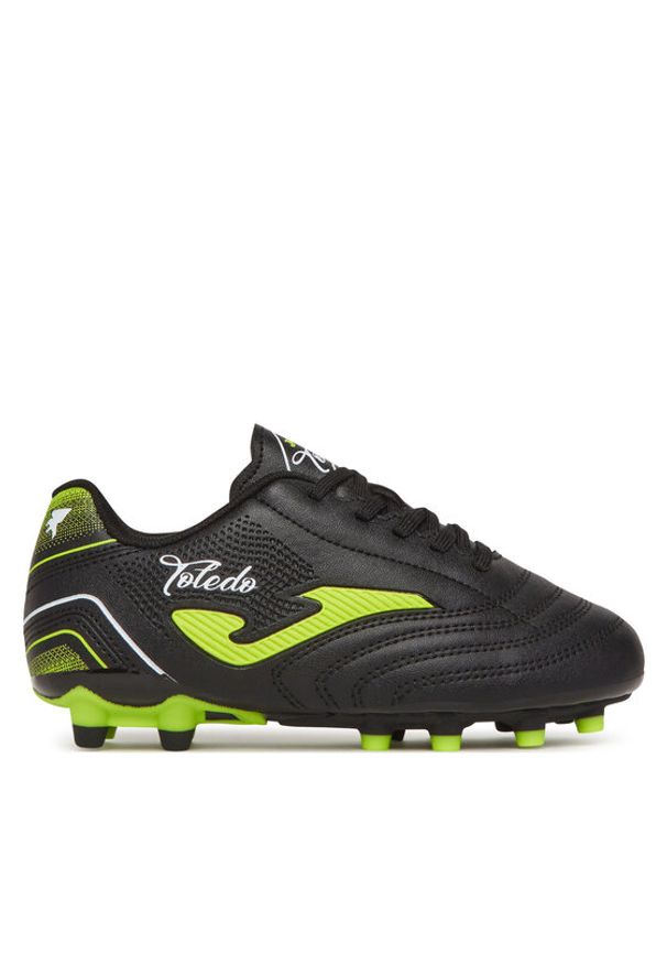 Joma Buty do piłki nożnej Toledo Jr 2501 TOJS2501FG Czarny. Kolor: czarny. Materiał: skóra