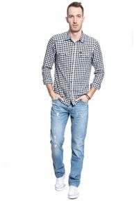 Wrangler - WRANGLER SPODNIE MĘSKIE GREENSBORO FADED BLUE W15QY1306 #7