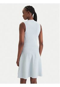 Guess Sukienka dzianinowa W6GK53 Z0658 Błękitny Regular Fit. Kolor: niebieski. Materiał: syntetyk #2