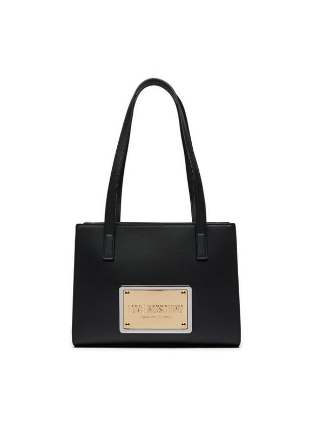 Love Moschino - LOVE MOSCHINO Torebka JC4356PP0IK1200A Czarny. Kolor: czarny. Materiał: skórzane