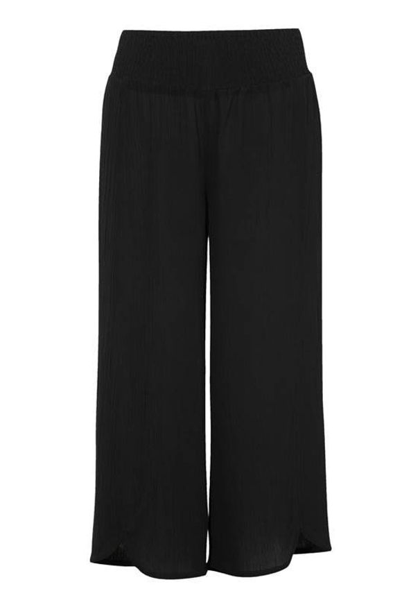 Cellbes Spodnie typu culotte z krepy Czarny female czarny 42/44. Kolor: czarny. Materiał: materiał