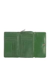 Wittchen - Damski portfel ze skóry poziomy zielony. Kolor: zielony. Materiał: skóra #7