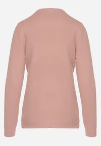 Born2be - Różowy Sweter z Wełną w Klasycznym Stylu Firrive. Okazja: na co dzień. Kolor: różowy. Materiał: wełna. Styl: klasyczny #2