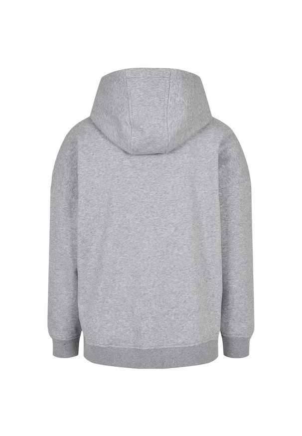 BUILD YOUR BRAND - Bluza Z Kapturem Dla Dorosłych Unisex CutOn. Typ kołnierza: kaptur. Kolor: szary