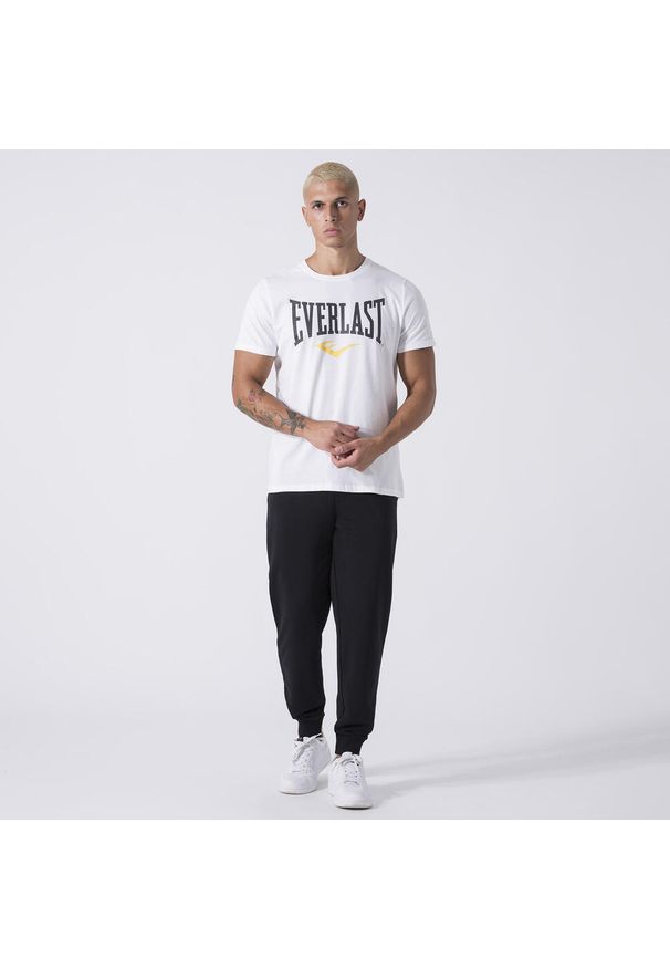 EVERLAST - Koszulka sportowa męska Everlast 37M290J861100. Kolor: biały. Materiał: bawełna. Długość rękawa: krótki rękaw. Długość: krótkie