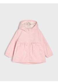 Sinsay - Lekka kurtka wiatrówka z kapturem - różowy. Typ kołnierza: kaptur. Kolor: różowy #1