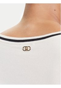 Liu Jo Sport Sweter TF5209 MS49I Écru Regular Fit. Materiał: wiskoza. Styl: sportowy
