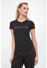 Patrizia Pepe - T-shirt damski PATRIZIA PEPE